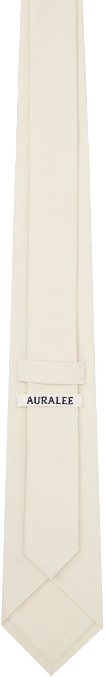 Šál AURALEE AURALEE Washed Twill Tie Béžová | A24AT04TN, 1