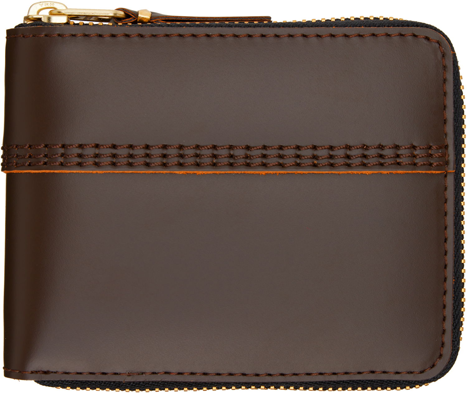 Peňaženka Comme des Garçons COMME des GARÇONS Triple Stitch Zip Wallet Hnedá | SA7100TS, 0