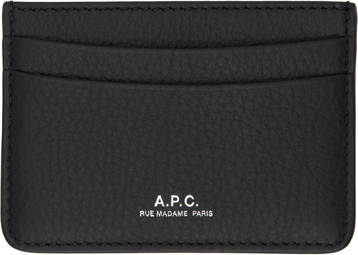 Peňaženka A.P.C. A.P.C. André Leather Card Holder Čierna | PXCBC-H63028, 0