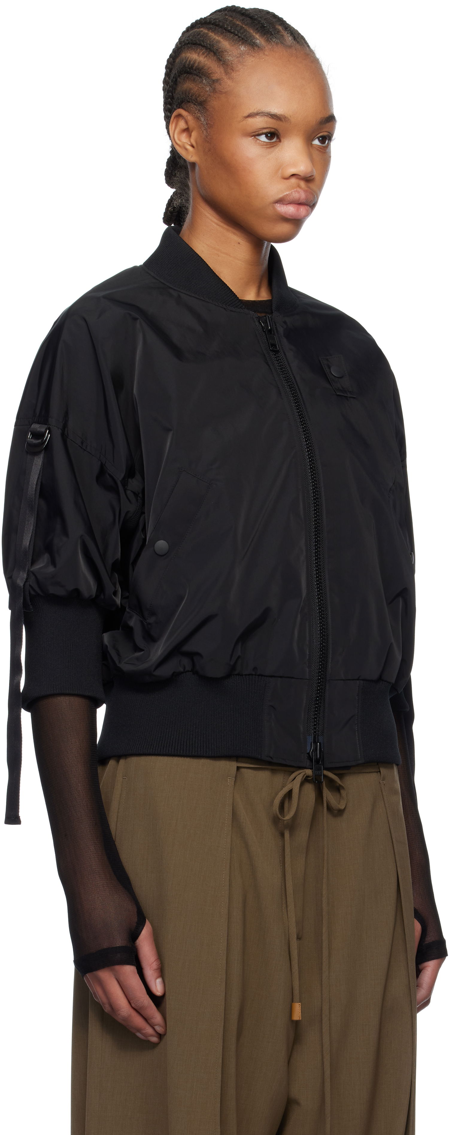 Bomber bunda Yohji Yamamoto Yohji Yamamoto Bomber Jacket Čierna | FT-J53-600, 1