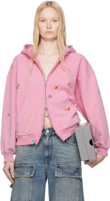 Mikina Balenciaga Balenciaga Fruity Zip-Up Hoodie Ružová | 803264 TRVS5, 0