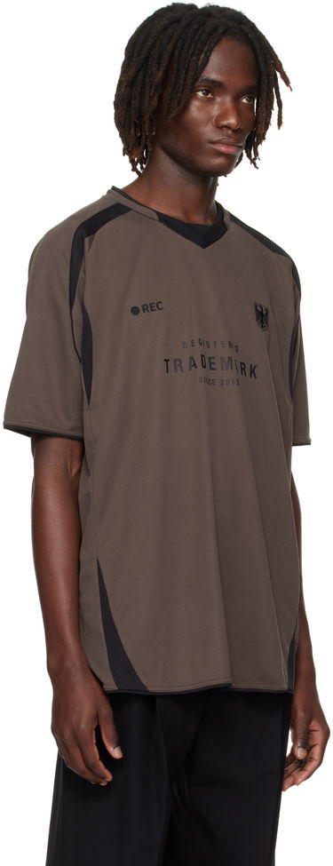 Dres VETEMENTS Vetements 'Trademark' Football T-Shirt Hnedá | UH76TR500C, 1