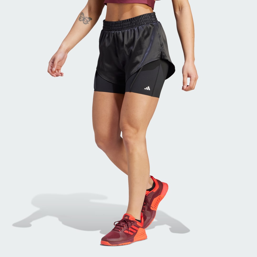 Šortky adidas Performance Power AEROREADY 2-in-1 Shorts Čierna | IL9449, 0