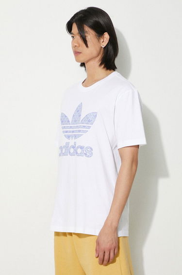 Tričko adidas Originals adidas Originals Monogram Print T-Shirt Biela | IS0205, 3