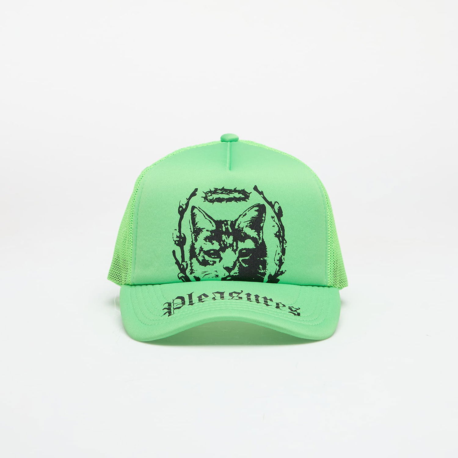 Šiltovka Pleasures PLEASURES Housecat Trucker Cap Zelené | P25SU067 NEON, 0