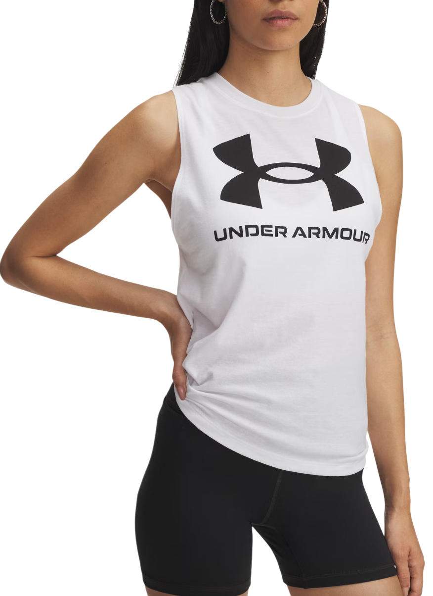 Tielko Under Armour Under Armour UA Logo Tank Top Biela | 1356297-101, 0
