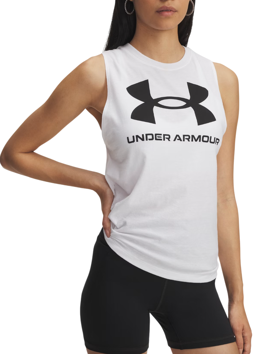 Tielko Under Armour Under Armour UA Logo Tank Top Biela | 1356297-101