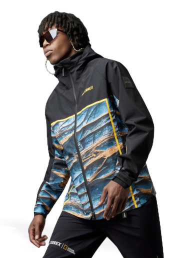 Bunda adidas Originals National Geographic RAIN.RDY Jacket Rôznofarebný | IC1979