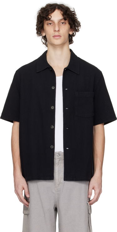 Košeľa OUR LEGACY Our Legacy Box Short Sleeve Shirt Čierna | M2252BBW, 0