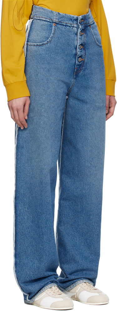 Džínsy Maison Margiela MM6 Maison Margiela Raw Edge Jeans Modrá | S52LA0263 M30018, 1