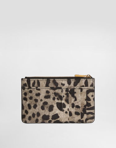 Peňaženka Dolce & Gabbana Leopard-print Dauphine Calfskin Card Holder Rôznofarebný | BI1261AX566HY13M, 2