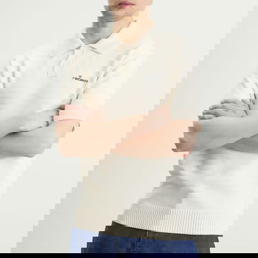 Polo tričko Palmes Cotton Knit Polo Biela | P40-0027-036, 5