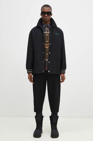 Bomber bunda MAISON KITSUNÉ Black Varsity Jacket Čierna | NM02120WM0026, 6