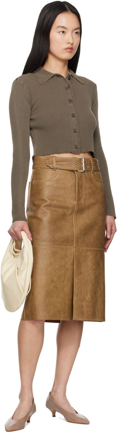 Sveter OUR LEGACY Our Legacy Mazzy Polo Knit Cardigan Zelené | W2253MTC, 3