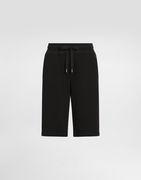 Dolce & Gabbana Jersey Jogging Shorts With Logo Tag
