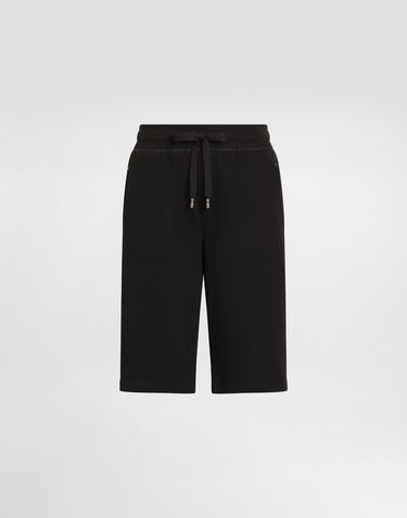 Šortky Dolce & Gabbana Dolce & Gabbana Jersey Jogging Shorts With Logo Tag Čierna | GVB7HTG7F2GN0000, 0