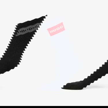 Ponožky BOSS Hugo Logo Quarter Socks 2-Pack Čierna | 50510640-001, 1