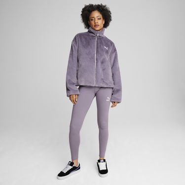 Mikina Puma Women's Soft Fleece Jacket Fialová | 626517_30, 5