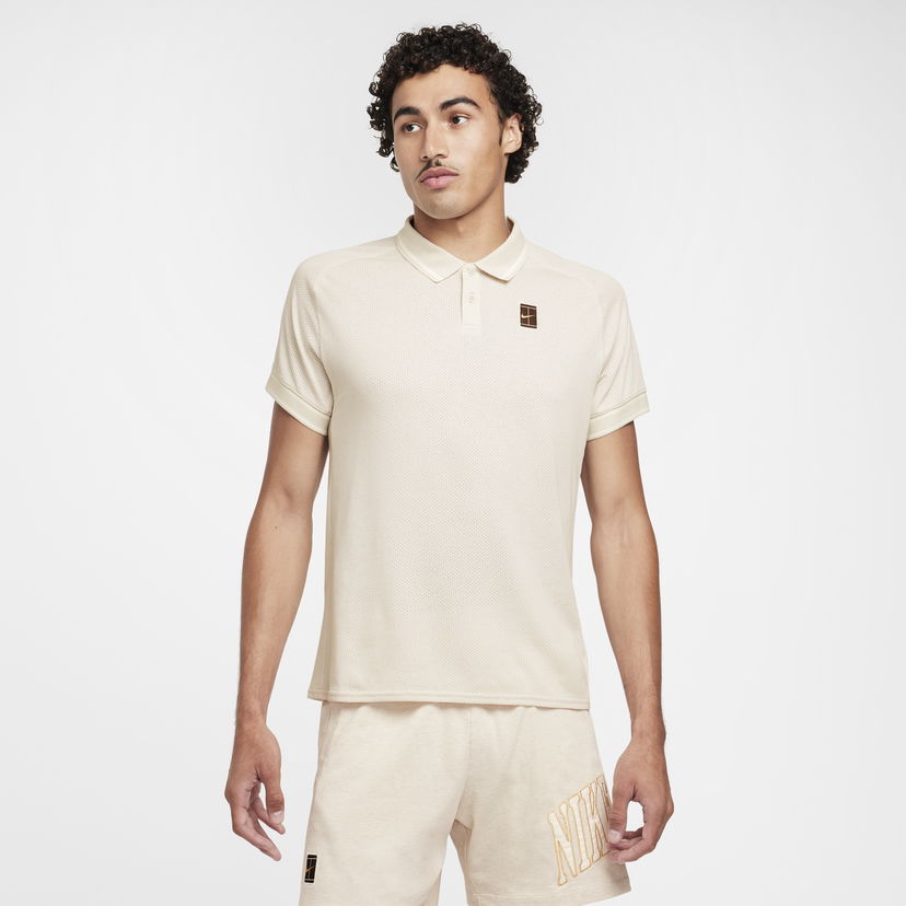 Polo tričko Nike Court Heritage Tennis Polo Shirt Béžová | FQ2101-104