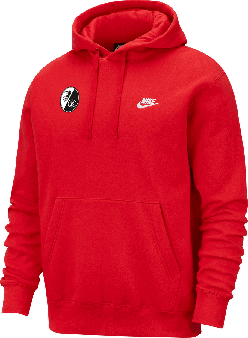 Mikina Nike SC Freiburg NSW Hoody Červená | 5scfbv2654-657