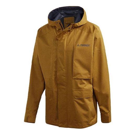 Pláštenka adidas Originals Xplr 2.5L R.R Hooded Windproof Jacket Hnedá | GL7400, 0