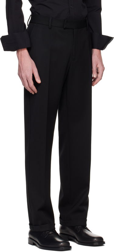 Nohavice Dolce & Gabbana Dolce&Gabbana Virgin Wool Dress Trousers Čierna | GP0B8TFU208, 1