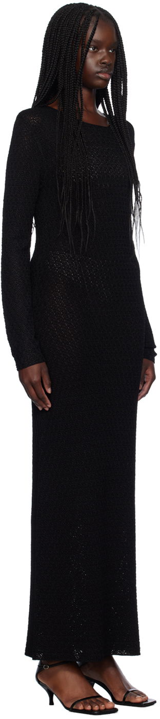 Šaty TOTEME TOTEME Long-Sleeve Maxi Dress Čierna | 243-WRD0130-YA0040, 1