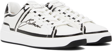 Tenisky a topánky Balmain Balmain B-Court Printed Calfskin Biela | EM1VI288LCLP, 3