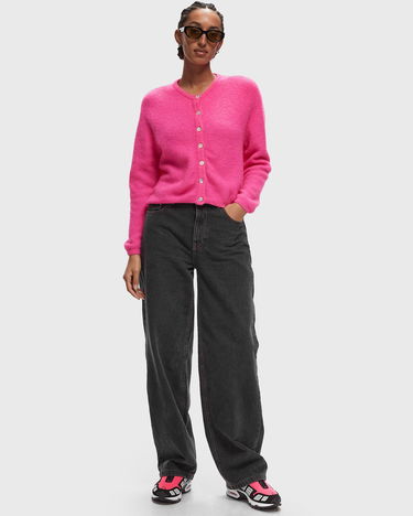 Sveter American Vintage VITOW VEST Cardigan Ružová | VITO19EH24-ROSE-FLUO-CHINE, 1