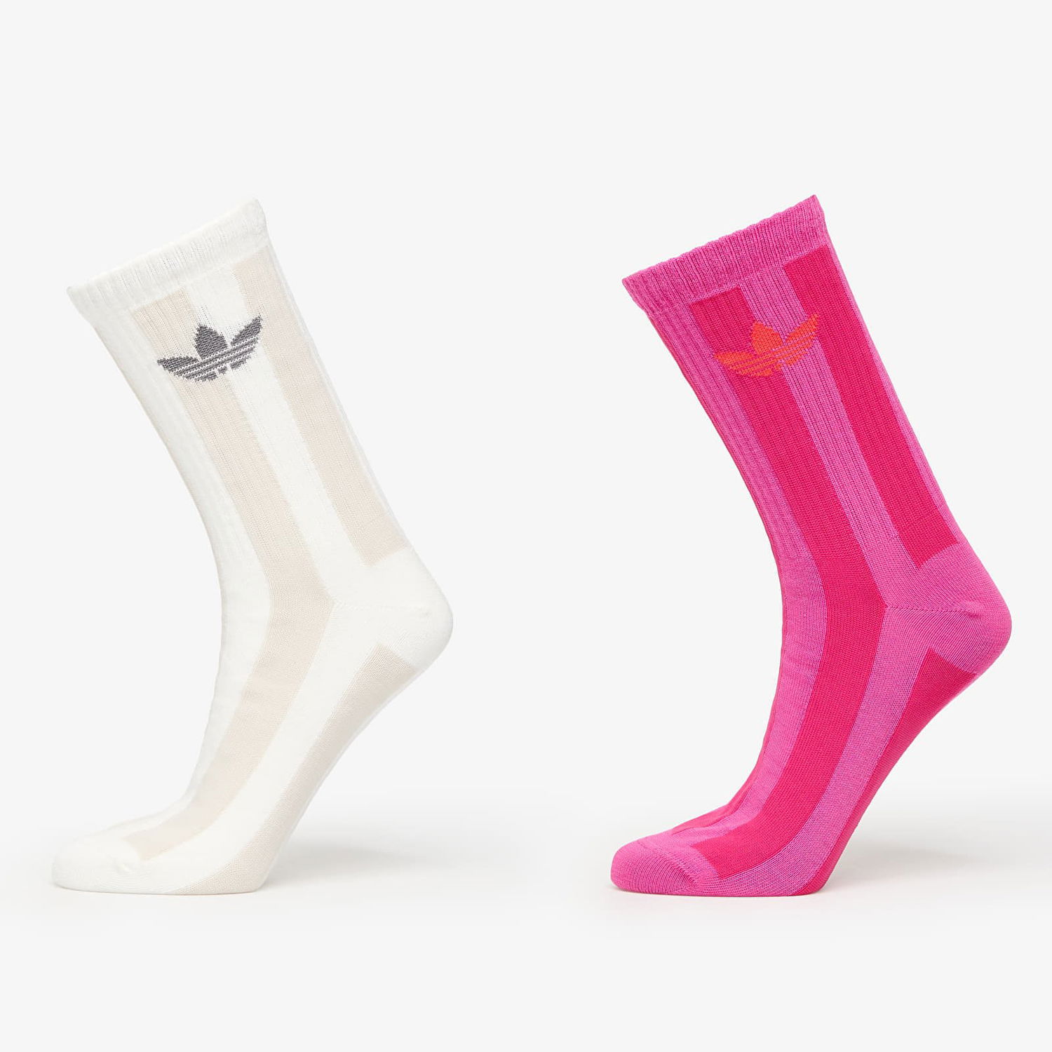 Ponožky adidas Originals Adidas Striped Crew Socks 2-Pack Ružová | JW2987, 0