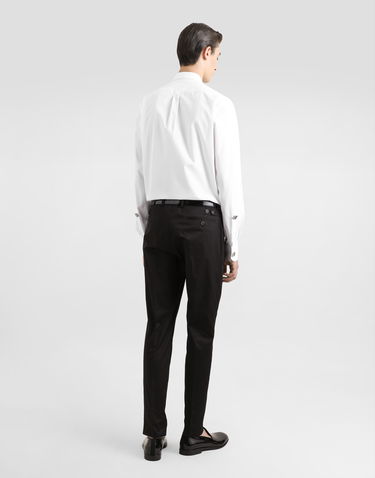 Košeľa Dolce & Gabbana Cotton Tuxedo Shirt With Jeweled Appliques Biela | G5MF9ZGI591S9001, 2