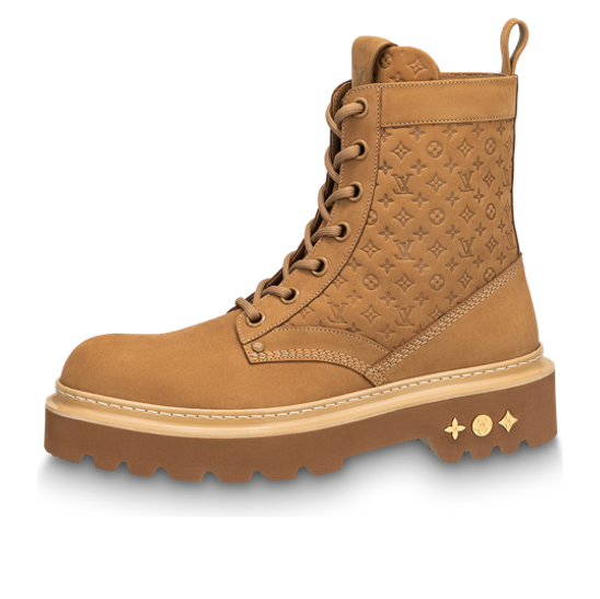 Tenisky a topánky Louis Vuitton Monogram Embossed Ankle Boots Béžová | 1ABFZJ