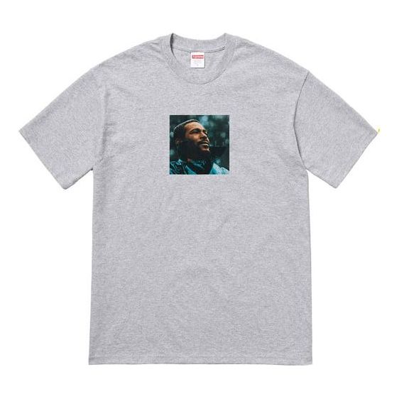 Tričko Supreme Marvin Gaye FW18 Character Graphic T-Shirt Šedá | SUP-FW18-1187