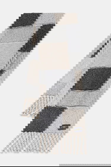 Šál GANNI Knitted Wool Cotton Bubble Patchwork Scarf Rôznofarebný | A6662, 0