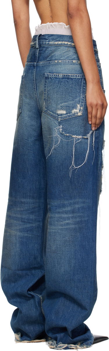 Džínsy Ann Demeulemeester Ann Demeulemeester Claire 5 Pocket Comfort Jeans Modrá | B0010197-FA631-053, 2