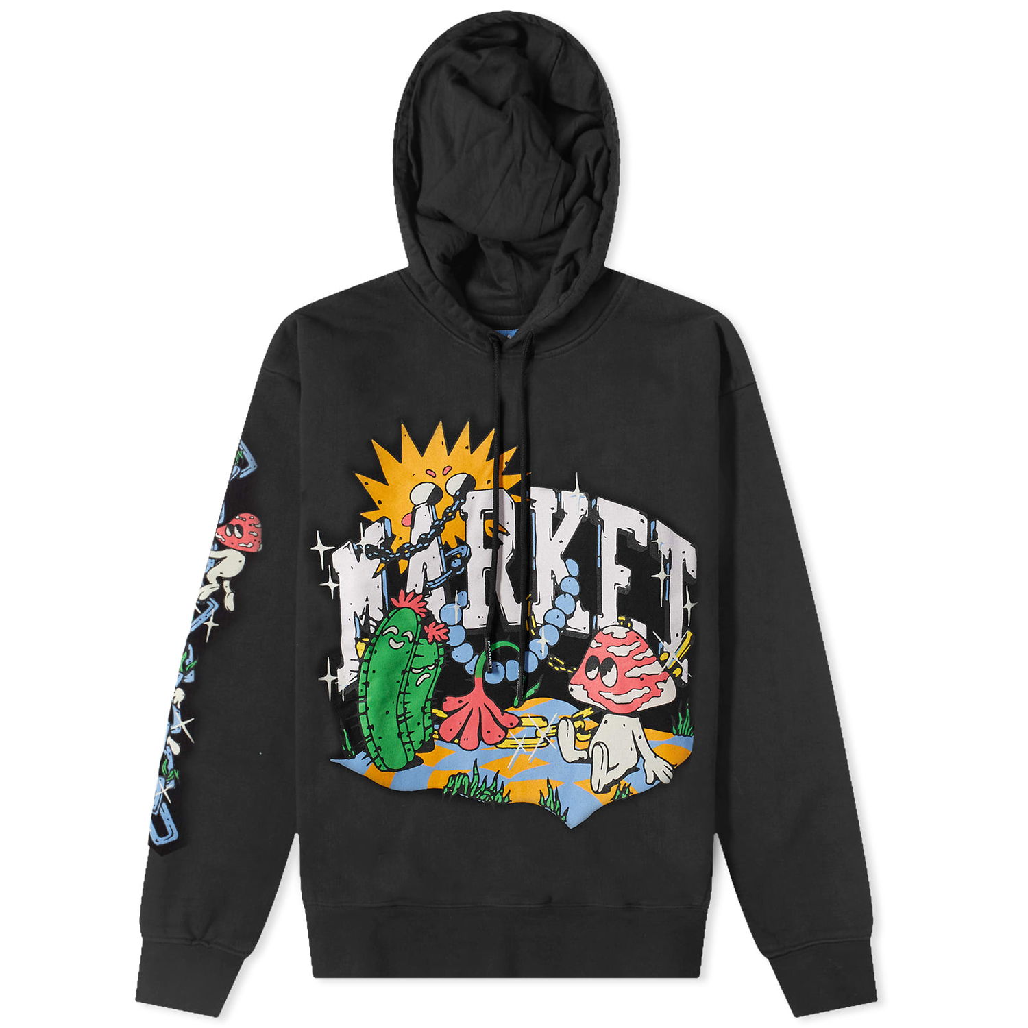 Mikina MARKET Fantasy Farm Hoodie Čierna | 397000504-BLK, 0