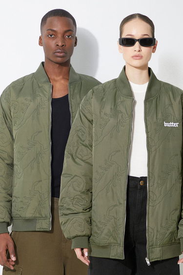 Bomber bunda Butter Goods Scorpion Bomber Jacket Zelené | BGQ1243402, 0