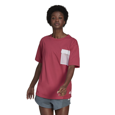 Tričko adidas Performance W q2sp t-shirt s Vínová | GJ5550, 0
