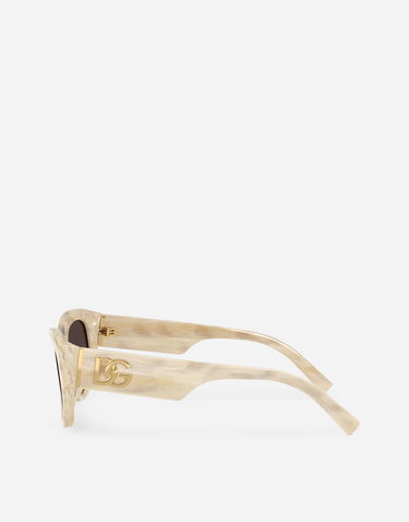Slnečné okuliare Dolce & Gabbana Dg Crossed Striped Cat-Eye New Arrivals Béžová | VG4514VP48G9V000, 3