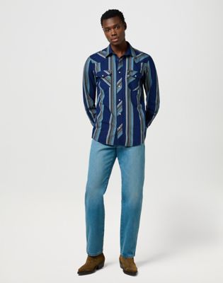 Košeľa Wrangler Wrangler Regular Western Shirt Modrá | 112371432:XXL, 1
