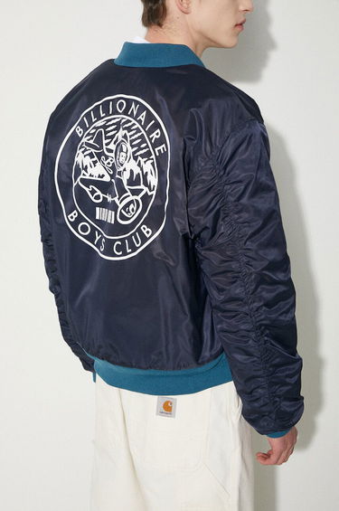 Bomber bunda BILLIONAIRE BOYS CLUB Billionaire Boys Club Outerbanks Bomber Jacket Navy | B24202, 4