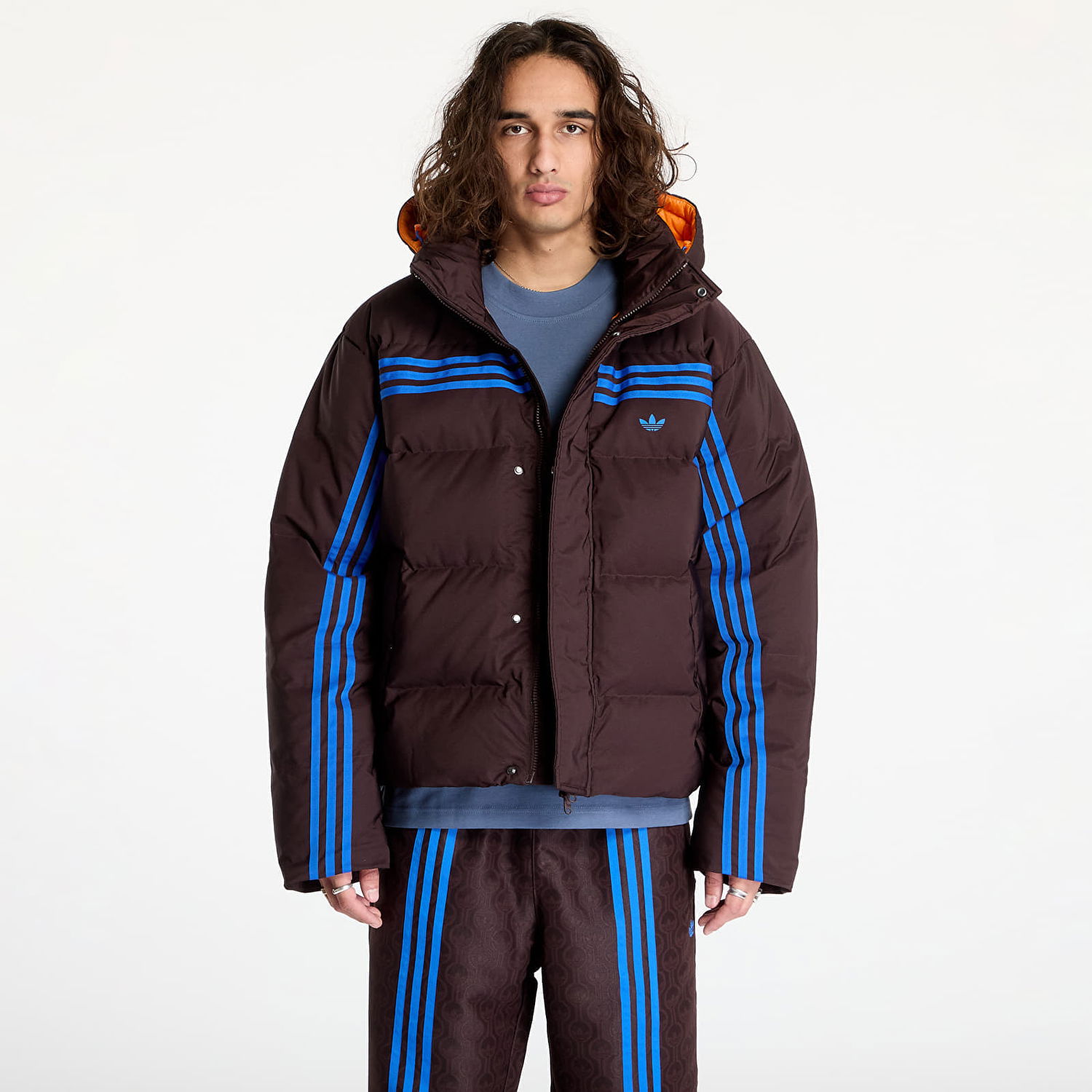 Prešívaná bunda adidas Originals Jacket adidas Premium Puffer Jacket Shale Brown XL Čierna | JL9556, 0