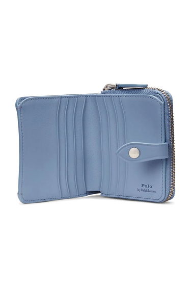 Peňaženka Polo by Ralph Lauren Bear Print Leather Wallet Modrá | 427960635, 2