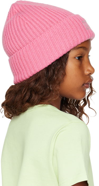 Kulicha Acne Studios Acne Studios Embellished Logo Beanie Ružová | FA-MI-HATS000019, 2