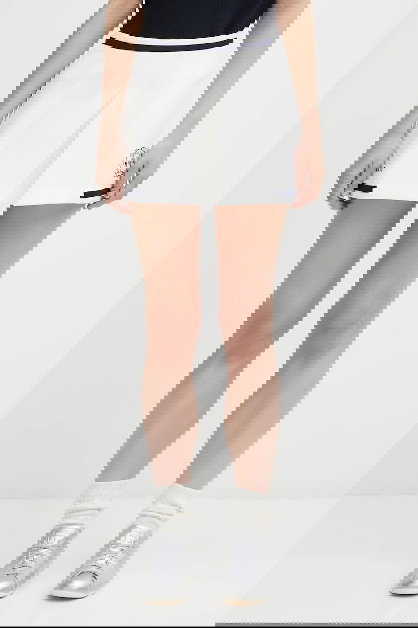 Sukňa Sporty & Rich Sporty & Rich Eden Crest Embroidered Mila Mini Skirt Biela | SK01160666WH50, 0