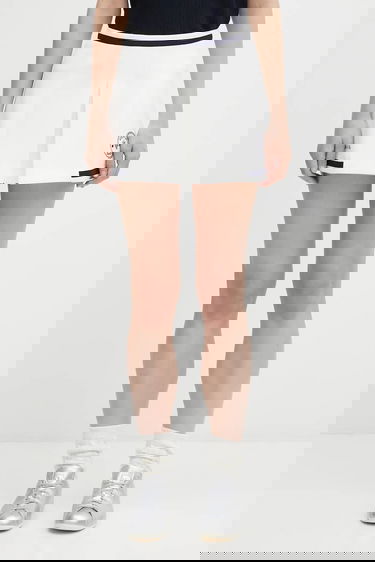 Sukňa Sporty & Rich Sporty & Rich Eden Crest Embroidered Mila Mini Skirt Biela | SK01160666WH50, 0