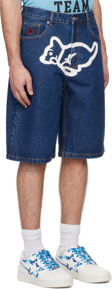 Šortky BBC IceCream ICECREAM Running Puppy Denim Shorts Modrá | IC24415, 1