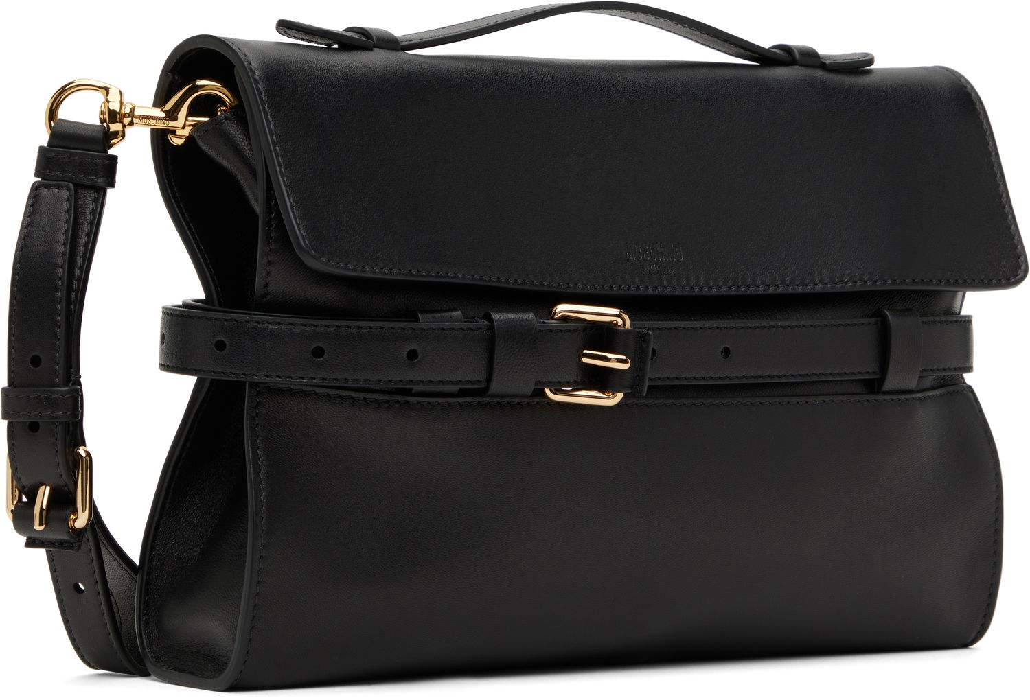 Kabelka Moschino Moschino 'Tie Me' Nappa Clutch Čierna | 251MD4160PP0MFF00, 1