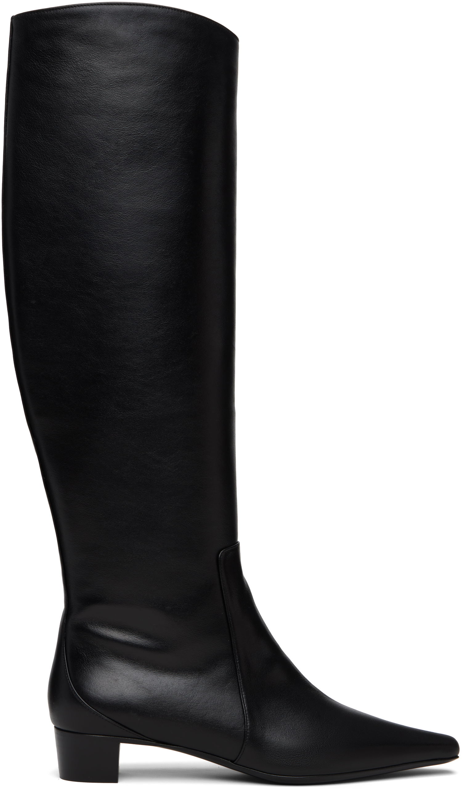 Tenisky a topánky BY FAR BY FAR Pascal Nappa Leather Tall Boots Čierna | 23FWPASDBLNAP, 0