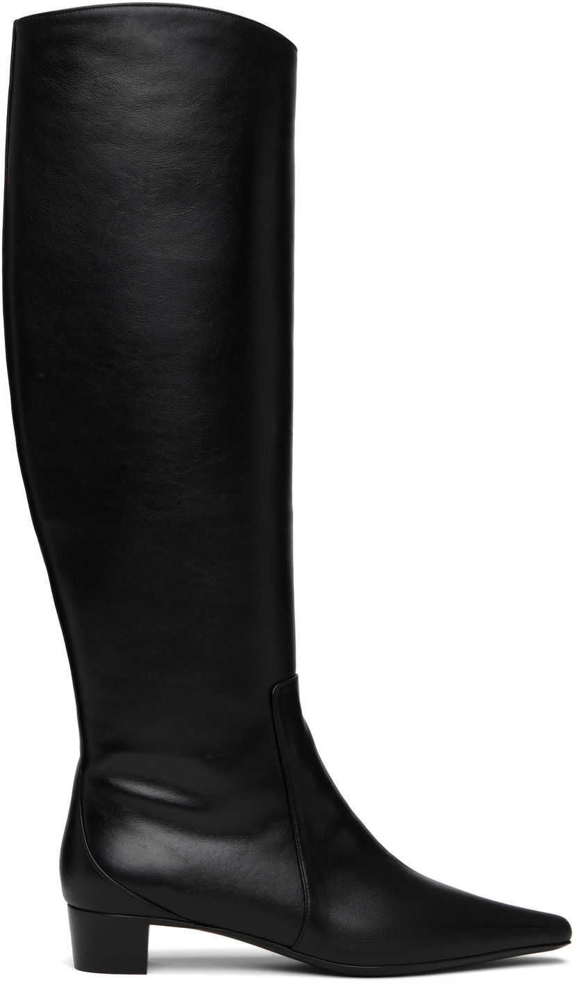 Tenisky a topánky BY FAR BY FAR Pascal Nappa Leather Tall Boots Čierna | 23FWPASDBLNAP